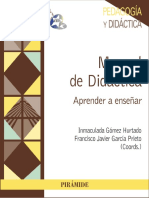 Manual de Didáctica (Aprender A Enseñar) - Coords. Gómez Hurtado y García Prieto PDF
