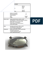 Technical File P42-020/70 Reference Dimensions 490 MM 70 MM 3 MM 123 MM 694 MM 4 0,1 Crimped 9 KG Frame or Neck