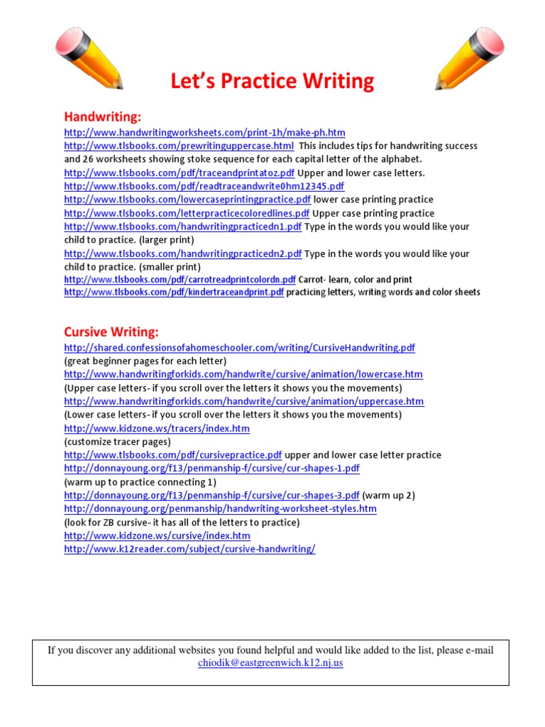 Handwriting Practice PDF | PDF | Career & Growth | Language Arts ...