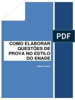 Manual COMO ELEBORAR QUESTÕES DE PROVA NO ESTILO DO ENADE 1 PDF