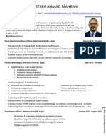 Mustafa Mahran's CV for Public Health Role