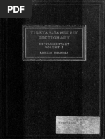 Chandra - Tibetan-Sanskrit Dictionary, Supplementary Volume 1 PDF