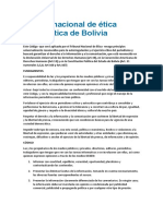 Código Nacional de Ética Periodística de Bolivia