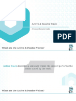 Active & Passive Voice: A Comprehensive Guide