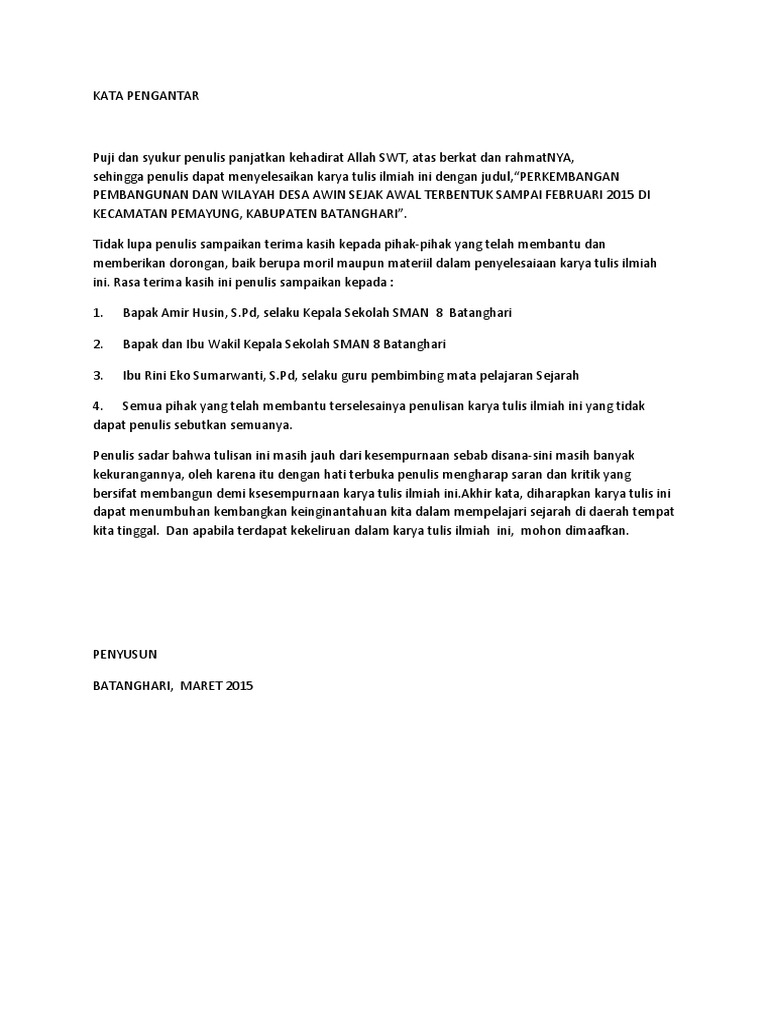 Contoh Makalah Pembangunan Desa