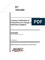 Jedec Standard: Customer Notification of Product/Process Changes by Solid-State Suppliers
