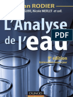 L Analyse de L Eau Dunod PDF