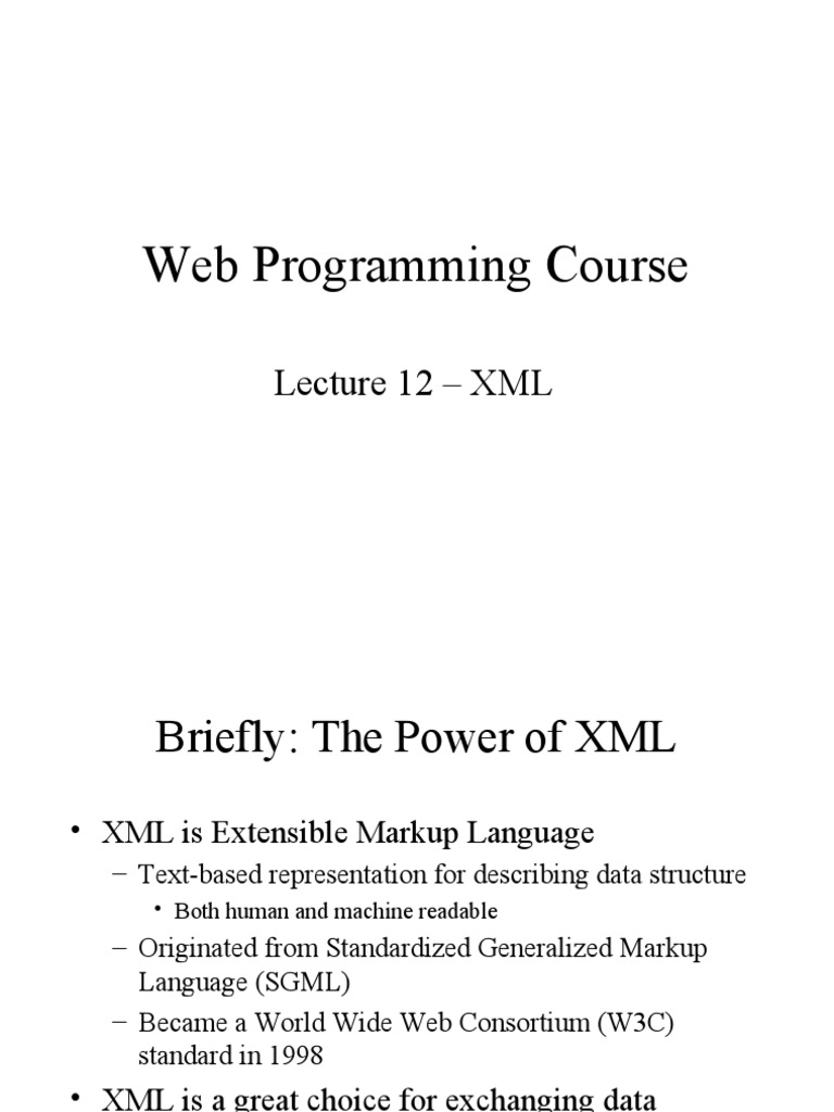 XML Basics and Java Integration | PDF | Xml | Html