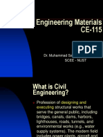 Civil Engineering Materials CE-115: Dr. Muhammad Salik Javaid Scee - Nust