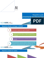 1 Requisitos para Presentación de Informe Final