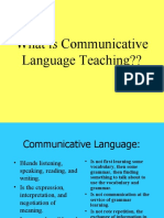 What Is Communicative Language Teaching