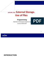 Presentation On Use of Files. Programming
