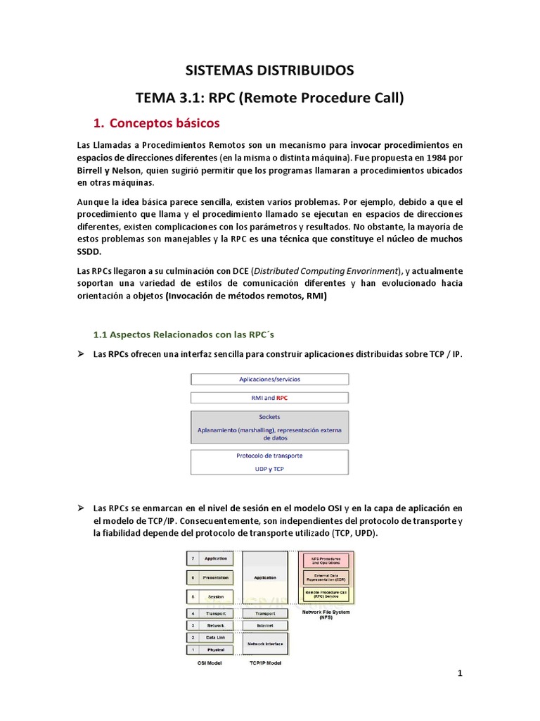 SistemasDistribuidos RPC | PDF | Servidor (Computación) | Lenguaje de ...