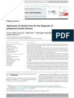 Agreement of Clinical Tests For The Diagnosis of Peripheral Arterial Disease