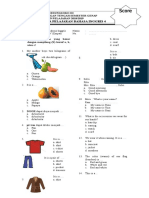 Mata Pelajaran Bahasa Inggris 4