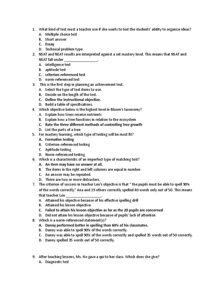 Test Construction Test (Assessment) Educational Assessment