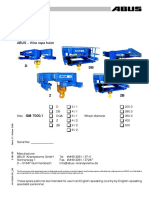 AN120034.001 - Spare Parts List Wire Rope Hoist Type GM 7000.1