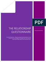 The Relationship Questionnaire: Discussion Questions