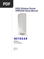 N300 Wireless Router WNR2200 Setup Manual: Netgear, Inc