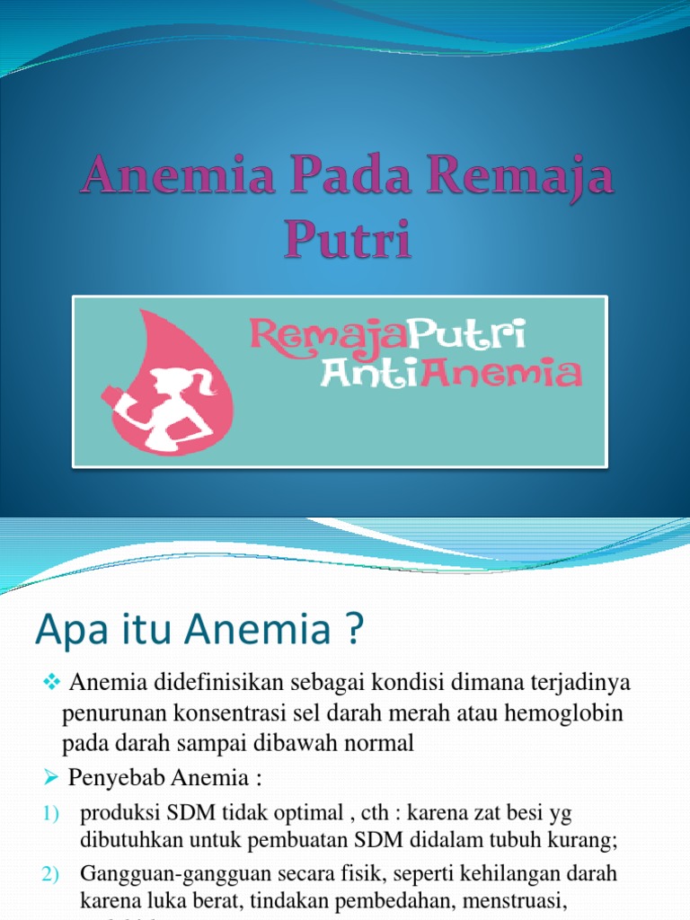 Anemia Pada Remaja Putri Pdf