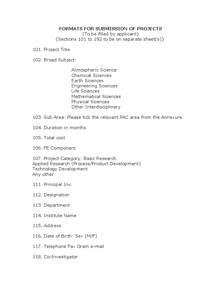 Research Project Submission Guide | PDF