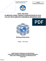 Soal OSK Kebumian SMA 2019 PDF