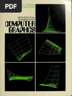 Mathematical Elements For Computer Graphics by David F Rogers J Alan Adams PDF