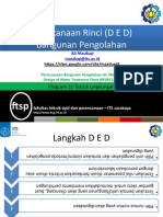 Perencanaan Rinci (D E D) Bangunan Pengolahan