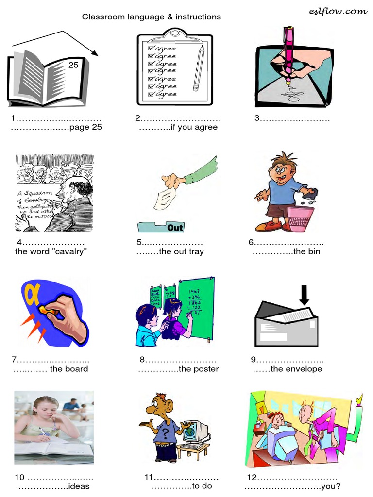 Classroom Language & Instructions Guide | PDF | Language Arts & Discipline