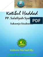 Rotibul Haddad Sukorejo PP. Salafiyah Syafi'Iyah