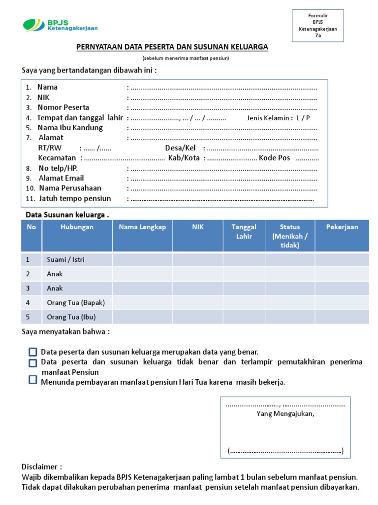 Formulir 7a PDF | PDF