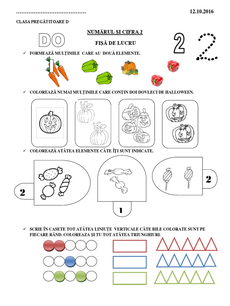 3 Numarul Si Cifra 2 | PDF