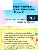 Kepentingan Hubungan Permuafakatan Antara Sekolah Dan Komuniti (Wong)