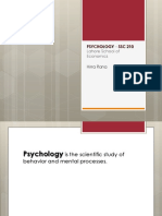 Psychology SSC 210: - Lahore School of Economics