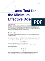 Williams Test For The Minimum Effective Dose