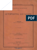 Bogdan, Ioan, Letopisețul Lui Azarie PDF