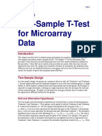 Two-Sample T-Test For Microarray Data