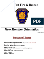 DUE WEST FIRE RESCUE New Firefighter Template