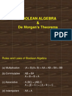 Boolean Algebra & de Morgan's Theorems