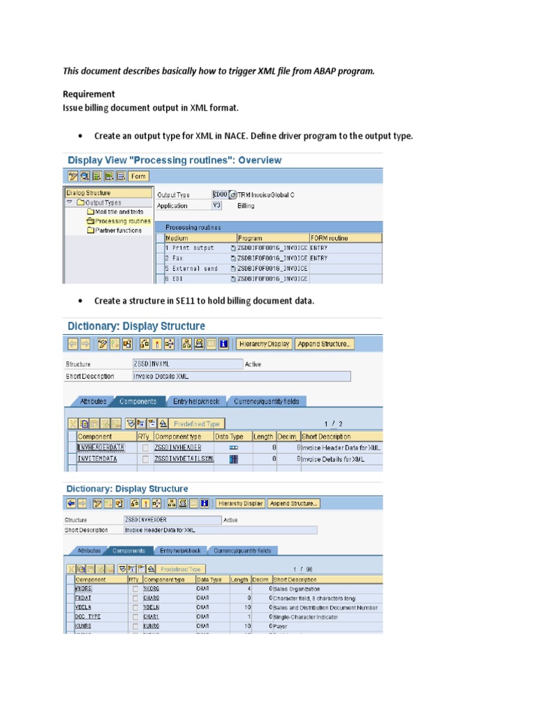 Billing Output XML | PDF