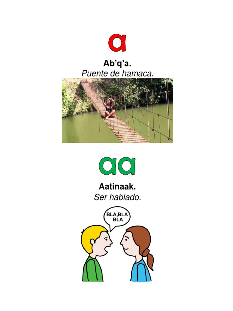 Alfabeto Q'eqchi' Por Letras PDF