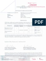 Certificado de Fabricación Nacional -GB MAQUINARIA Y MOTORES SAS 11-01-2019