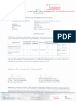Certificado de Fabricación Nacional - GB MAQUINARIA Y MOTORES SAS 11-01-2019
