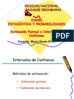 Intervalos de confianza para estimar parámetros poblacionales