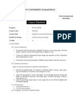 Amity University Rajasthan Digital Circuits Course Handout