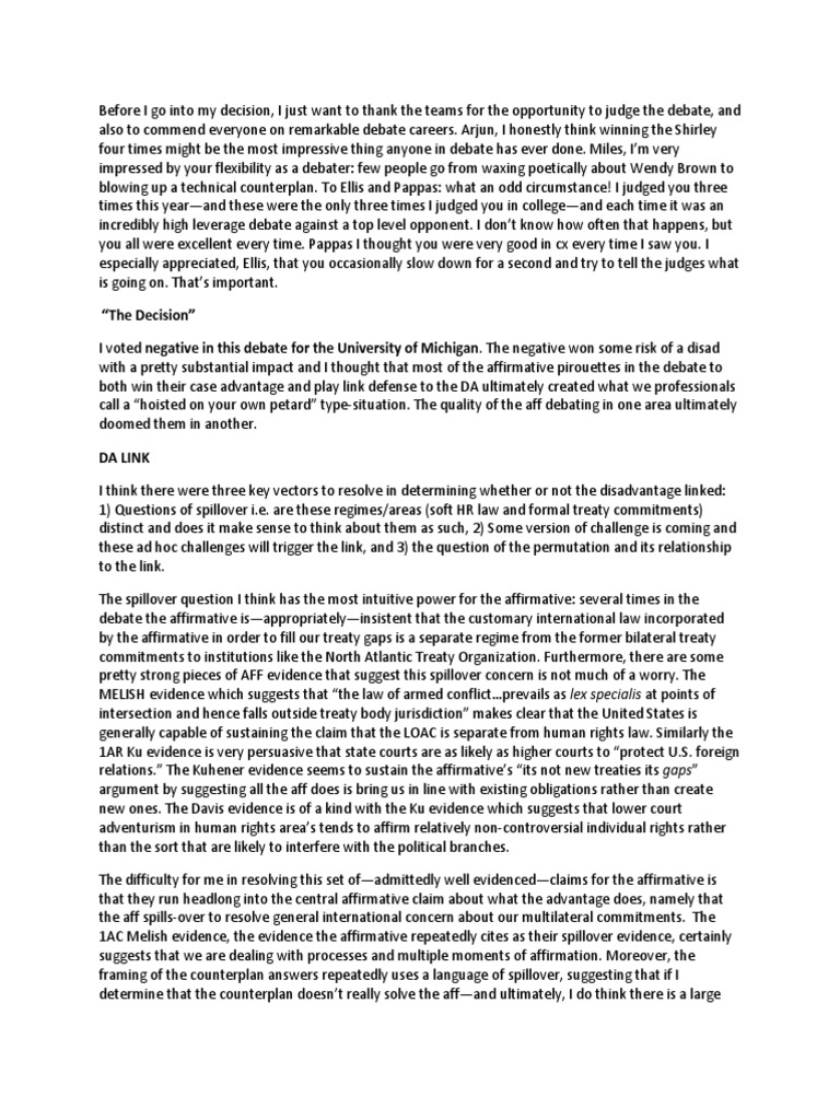 Johnson 2015 NDT Finals Ballot PDF Treaty Virtue