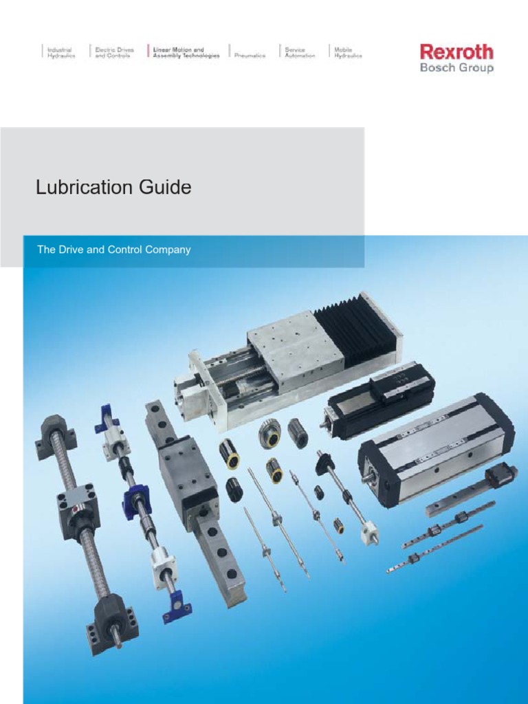 Rexroth Lubrication Guide PDF Lubricant Bearing (Mechanical)