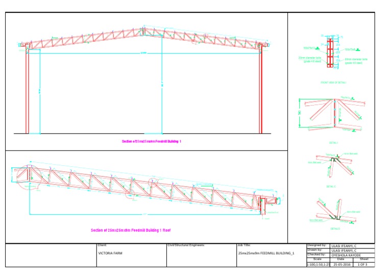 Feedmill Building Structural Details | PDF