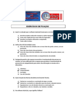 Exercícios de Fixação - Aula 1 Resolvido PDF