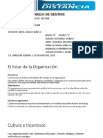 Modelo de gestión: Estructura, cultura e incentivos, ambiente externo